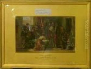 "reading The Warrant". by George Cattermole