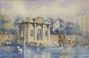 Charles Ii Boarding The Royal Barge