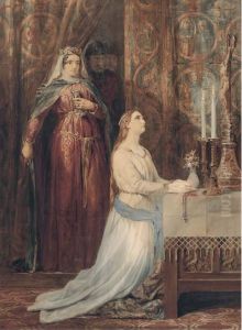 Queen Eleanor And Fair Rosamond by George Cattermole