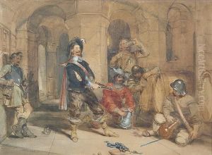 Illustration From A Book On Cromwell By Richard Cattermole by George Cattermole