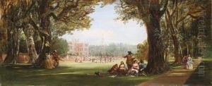 May Day At Holland House by George Cattermole