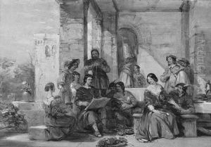 Salvator Rosa And The Gipsies