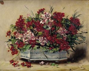 Coupe De Fleurs by Eugene Henri Cauchois