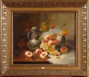 Nature Morte Aux Fruits by Eugene Henri Cauchois