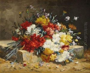 Cauchois
Bouquet De Fleurs Sur Un Entablement by Eugene Henri Cauchois