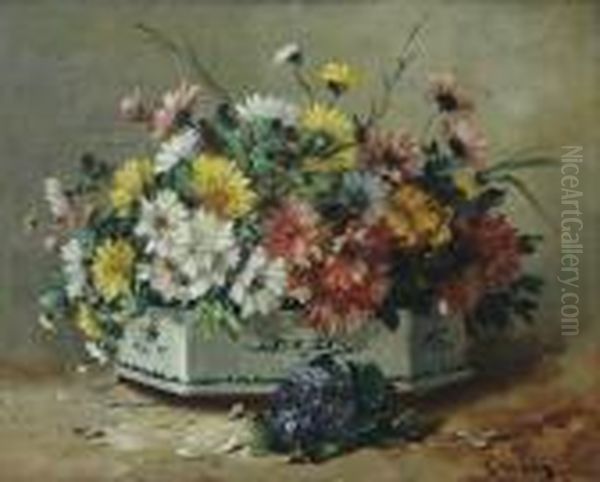 Bloemenhouder Met Veldbloemen - view 1