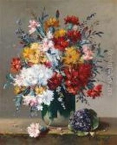 Ein Blumenstuck Mit Veilchenstraus