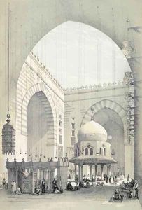 Interior of the Mosque of Sultan Hasan in Cairo by Owen Jones