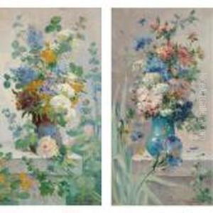 Still Life With Flowers: A Pair Of Paintings Still Life With Flowers: A Pair Of Paintings