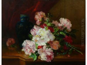 Bouquet De Roses by Eugene Henri Cauchois