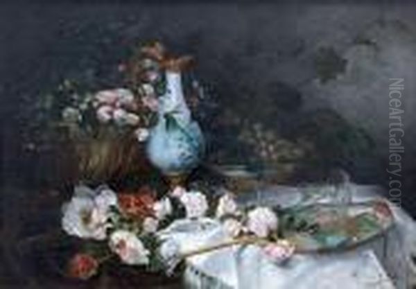 Nature Morte Au Plat De Fruits Et A L'eventail - view 1