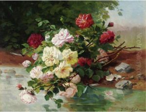 Flowers By A Stream Flowers By A Stream