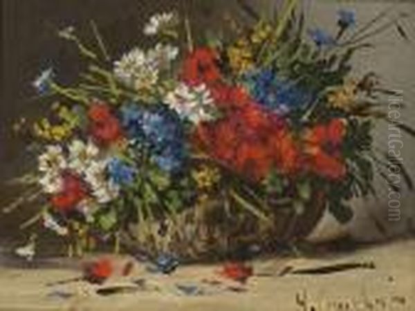 Sommerblumen Im Korb - view 1