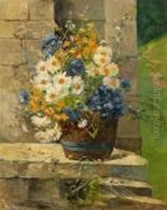 Bouquet De Fleurs by Eugene Henri Cauchois