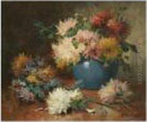 Le Vase Bleu by Eugene Henri Cauchois