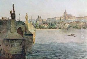 View of the Charles Bridge from Krizovnicka Namesti by Vaclav Jansa