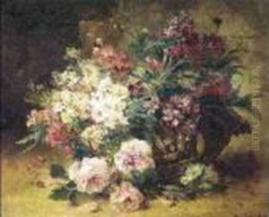 Summer Flowers In A Basket