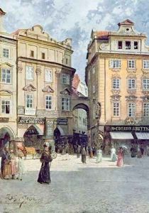 View of Staromestsky Rynk by Vaclav Jansa