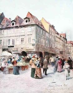 Havelska Ulice and Melantrichova Ulice Prague by Vaclav Jansa