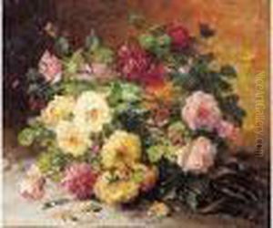 Jete De Roses by Eugene Henri Cauchois