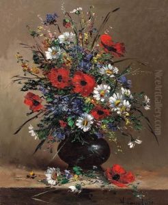 A Vase Of Garden Flowers A Vase Of Garden Flowers