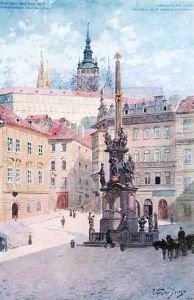 Plague Column of St Trinity Malostranske Namesti Mala Strana Prague