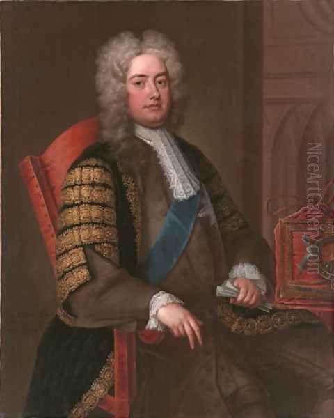 Portrait of Sir Robert Walpole KG by Charles Jervas