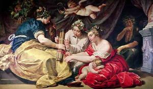 Peace and Plenty Binding the Arrows of War by Abraham Janssens