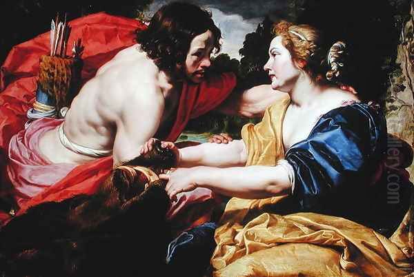 Return from the Hunt or Meleager and Atalanta by Abraham Janssens