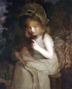 Hush a girl with a doll by Blanche Jenkins