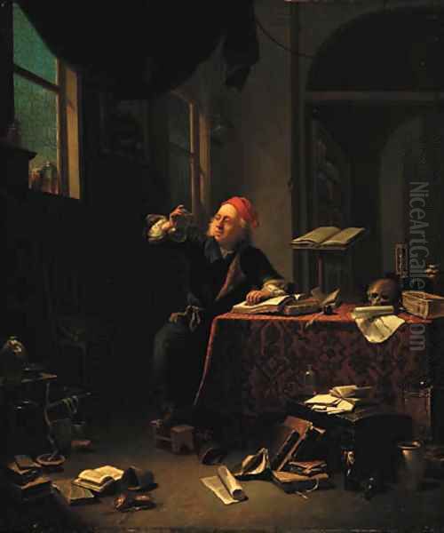 An alchemist in his study - view 1