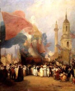 The Royal Procession at the Opening of London Bridge