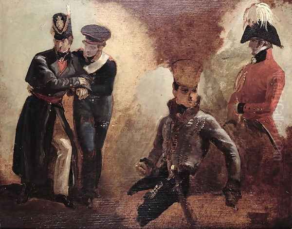 Studies of a Coldstream Guards Officer and Military Portraits - view 1