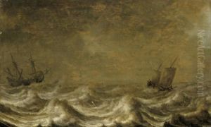 Schiffe Im Sturm by Pieter the Younger Mulier