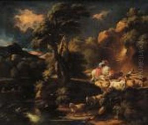 Paesaggio Con Armenti by Pieter the Younger Mulier