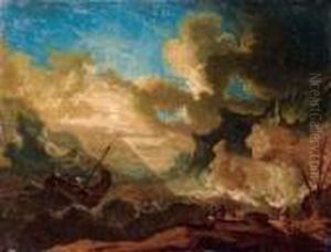 Tempesta Sulla Costa by Pieter the Younger Mulier