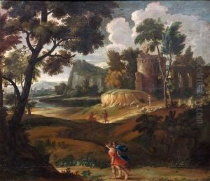 Klassische Flusslandschaft Mit Kastell by Pieter the Younger Mulier