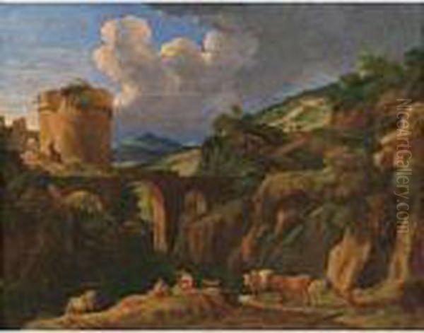 Paesaggio Con Pastori E Armenti - view 1