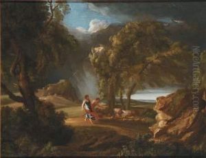 Paesaggio Notturno Con Figure