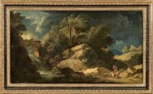 Paesaggio Con Viandanti E Pastori by Pieter the Younger Mulier