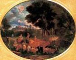 Paesaggio Con Figure E Armenti by Pieter the Younger Mulier