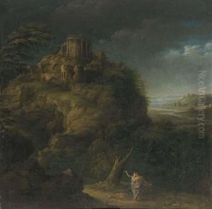 The Tempel Of Vesta by Pieter the Younger Mulier