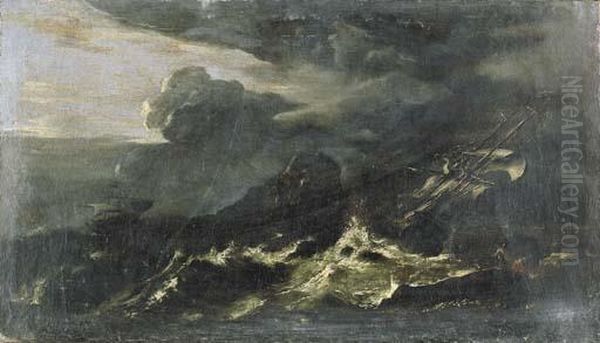 Burrasca Con Velieri In Panne - view 1