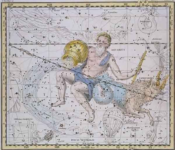 Aquarius and Capricorn from A Celestial Atlas - view 1
