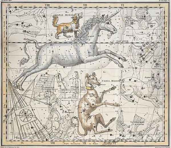 Monoceros from A Celestial Atlas - view 1