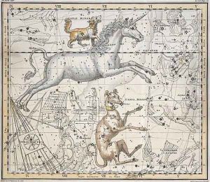 Monoceros from A Celestial Atlas by A. Jamieson