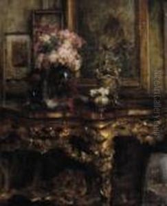 Interno Con Consolle 1932ca by Vittorio Cavalleri
