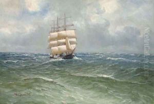 Running home by Alfred Serenius Jensen
