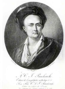 Medallion portrait of Andre Charles Joseph Panckoucke 1736-98 by Nicolas Henri Jacob