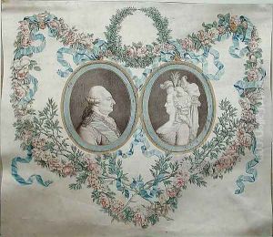 Cover of Bonbonniere depicting Louis XVI 1754-93 and Marie Antoinette 1752-93 by Jean-Francois Janinet